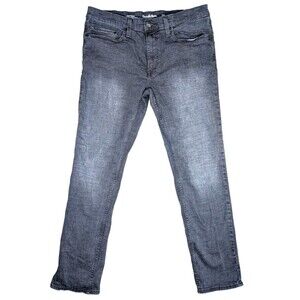 Goodfellow Mens Jeans 36x32 Dark Gray Blue Wash Slim Fit Fair Trade Cert. Denim